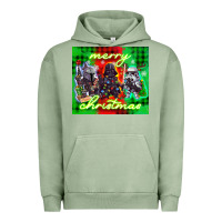 Pigment Oil Green merry christmas gnomies Urban Hoodie - CowGirlArtShop