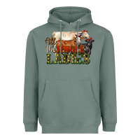 Sage all the jingle ladies christmas cows Heavyweight Hoodie - LillyAllenDesigns
