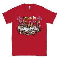 Red grow in grace Classic Tee - NancyCooperArtShop