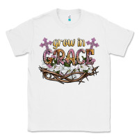 White grow in grace Classic Tee - NancyCooperArtShop