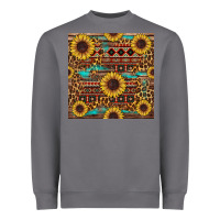 Storm sunflower and leopard seamless pattern Heavyweight Sweatshirt - BundleAndBundleShop