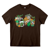 Chocolate Brown koala coffee cups Heavy Core Tee - Zillion Design Studio