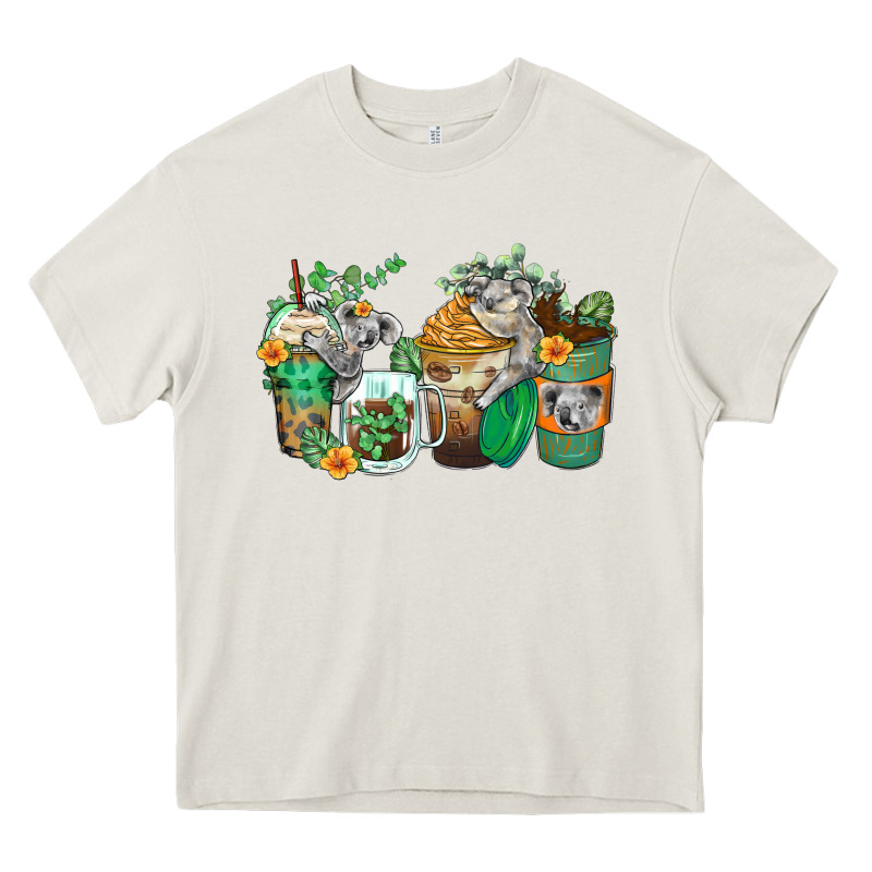 Koala Coffee Cups Heavy Core Tee by Zillion Design Studio | Teevron
