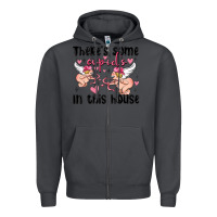 Smoke there's some cupid's in this house Zipper Hoodie - MaliasSmallBusiness