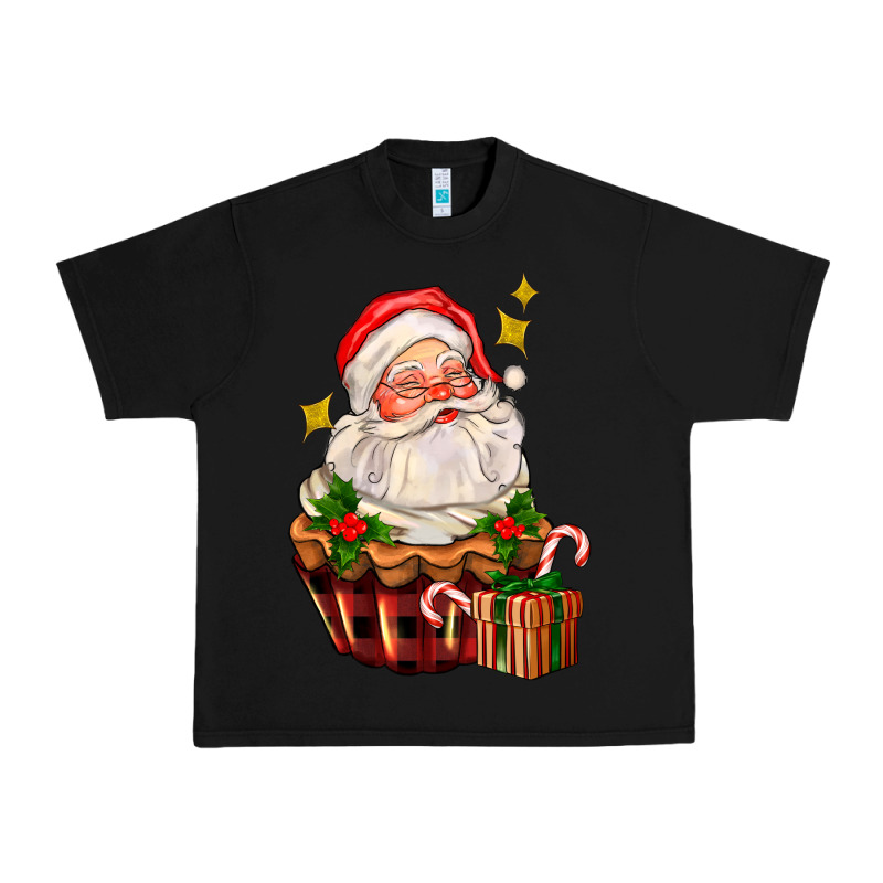 Santa Claus Cupcake Urban Heavy Tee by AdoDesignShop | Teevron