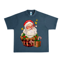 Midnight Navy santa claus cupcake Urban Heavy Tee - AdoDesignShop