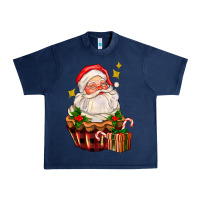 Navy santa claus cupcake Urban Heavy Tee - AdoDesignShop