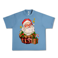 Pebble Blue santa claus cupcake Urban Heavy Tee - AdoDesignShop