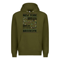 Army Green Newyork Brooklyn Premium Hoodie - Bettercallsaul