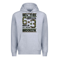 Heather Grey Newyork Brooklyn Premium Hoodie - Bettercallsaul
