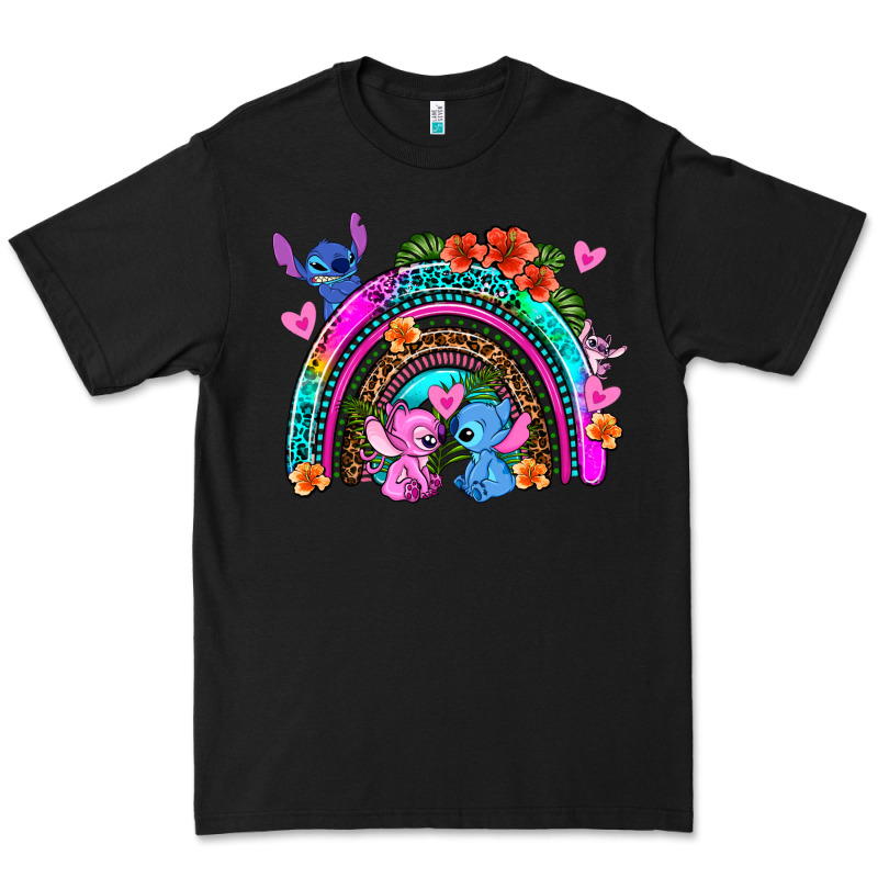 Stitch And Lilo Rainbow Premium Tee by AdoDesignShop | Teevron