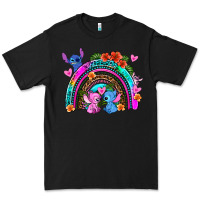 Black stitch and lilo rainbow Premium Tee - AdoDesignShop