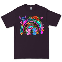 Plum stitch and lilo rainbow Premium Tee - AdoDesignShop