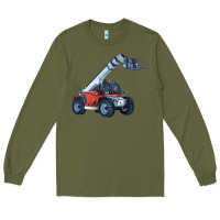 Army Green Telehandler Long Sleeve Tee - LillyAllenDesigns