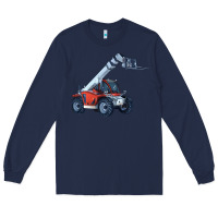 Navy Telehandler Long Sleeve Tee - LillyAllenDesigns