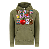 Vintage Olive teach like a boss Vintage Hoodie - AdoDesignShop