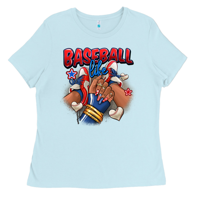 Baseball Life Afro Girl Sneakers Ladies Tee by RanaPortraitStore | Teevron