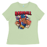 Matcha Baseball life afro girl sneakers Ladies Tee - RanaPortraitStore