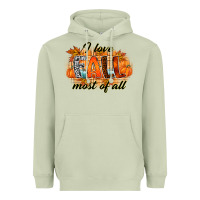 Matcha i love fall most of all Heavyweight Hoodie - RacoonDesign