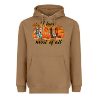 Toasted Coconut i love fall most of all Heavyweight Hoodie - RacoonDesign