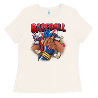 Bone Baseball life afro girl sneakers Ladies Tee - RanaPortraitStore