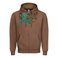 Chestnut western howdy honey arrow gemstone Zipper Hoodie - NancyCooperArtShop