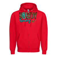 Red western howdy honey arrow gemstone Zipper Hoodie - NancyCooperArtShop