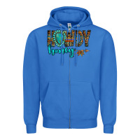 True Royal western howdy honey arrow gemstone Zipper Hoodie - NancyCooperArtShop