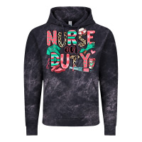 Cloud Black nurse on duty Vintage Hoodie - RanaPortraitStore