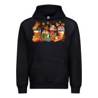 Black fall coffee cups Urban Hoodie - CowGirlArtShop