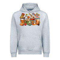 Heather Grey fall coffee cups Urban Hoodie - CowGirlArtShop