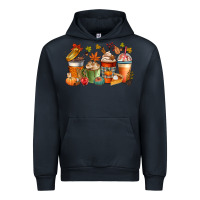 Navy fall coffee cups Urban Hoodie - CowGirlArtShop