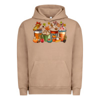 Pigment Burro fall coffee cups Urban Hoodie - CowGirlArtShop