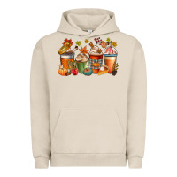Pigment French Oak fall coffee cups Urban Hoodie - CowGirlArtShop
