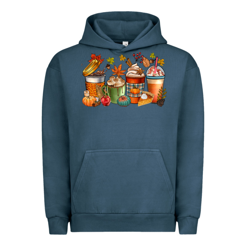 Fall Coffee Cups Urban Hoodie by CowGirlArtShop | Teevron
