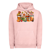 Pigment Salmon fall coffee cups Urban Hoodie - CowGirlArtShop