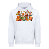 White fall coffee cups Urban Hoodie - CowGirlArtShop