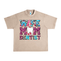 French Oak Wife Mom Dentist With Tooth And Floss Urban Heavy Tee - AdoDesignShop