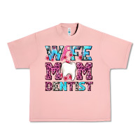 Salmon Wife Mom Dentist With Tooth And Floss Urban Heavy Tee - AdoDesignShop