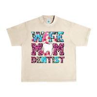 Sandshell Wife Mom Dentist With Tooth And Floss Urban Heavy Tee - AdoDesignShop