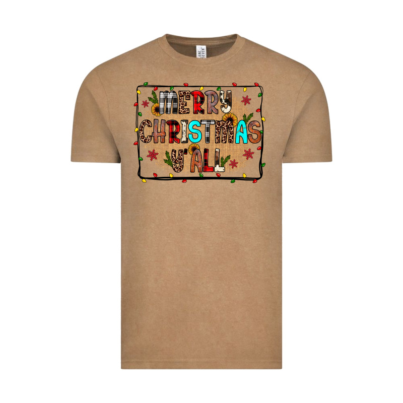 Merry Christmas Y'all Vintage Tee by JahusDesignShop | Teevron