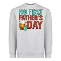 Heather Grey my first father's day Heavyweight Sweatshirt - Artiststas