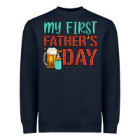 Navy my first father's day Heavyweight Sweatshirt - Artiststas