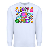 White safe space Premium Sweatshirt - Artiststas