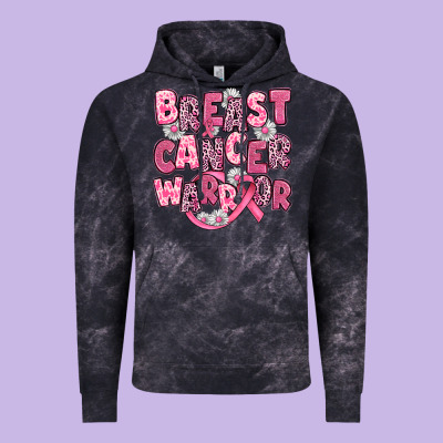 Breast Cancer Warrior Vintage Hoodie Designed By Jahusdesignshop