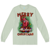 Matcha merry clucking christmas rooster Long Sleeve Tee - BarkalooDesign