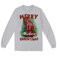 Moon Dust merry clucking christmas rooster Long Sleeve Tee - BarkalooDesign