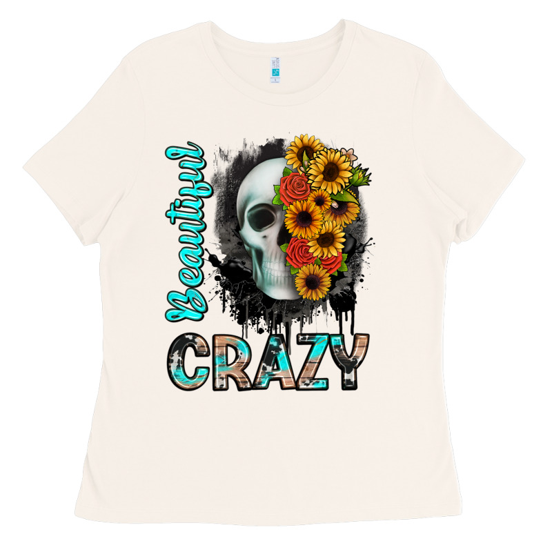 Beautiful Crazy Skull Ladies Tee by JahusDesignShop | Teevron