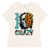 Bone beautiful crazy skull Ladies Tee - JahusDesignShop