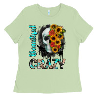 Matcha beautiful crazy skull Ladies Tee - JahusDesignShop